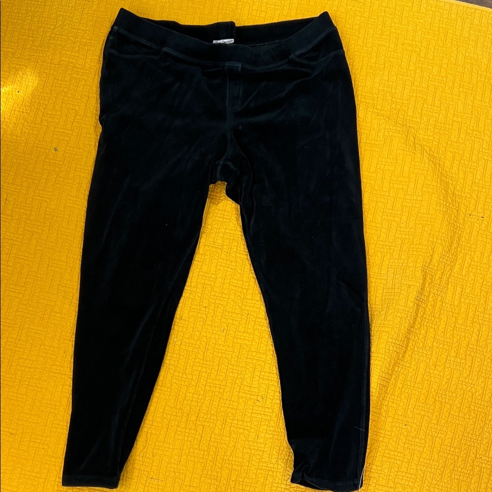 Juicy Couture Velvet Black Leggings